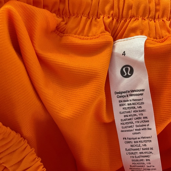 Lululemon Shorts-Orange - Picture 4 of 4